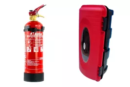 Extincteur et coffret