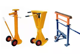 Béquille et tréteau pour remorque