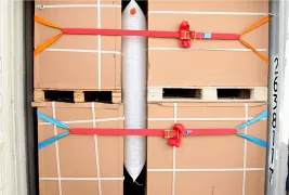 Filet et bâche anti-chute pour conteneur